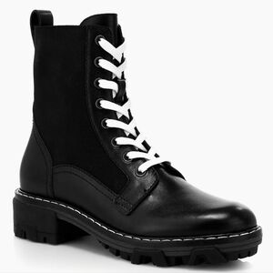RAG AND BONE Shiloh Lace-Up Leather Combat Boots